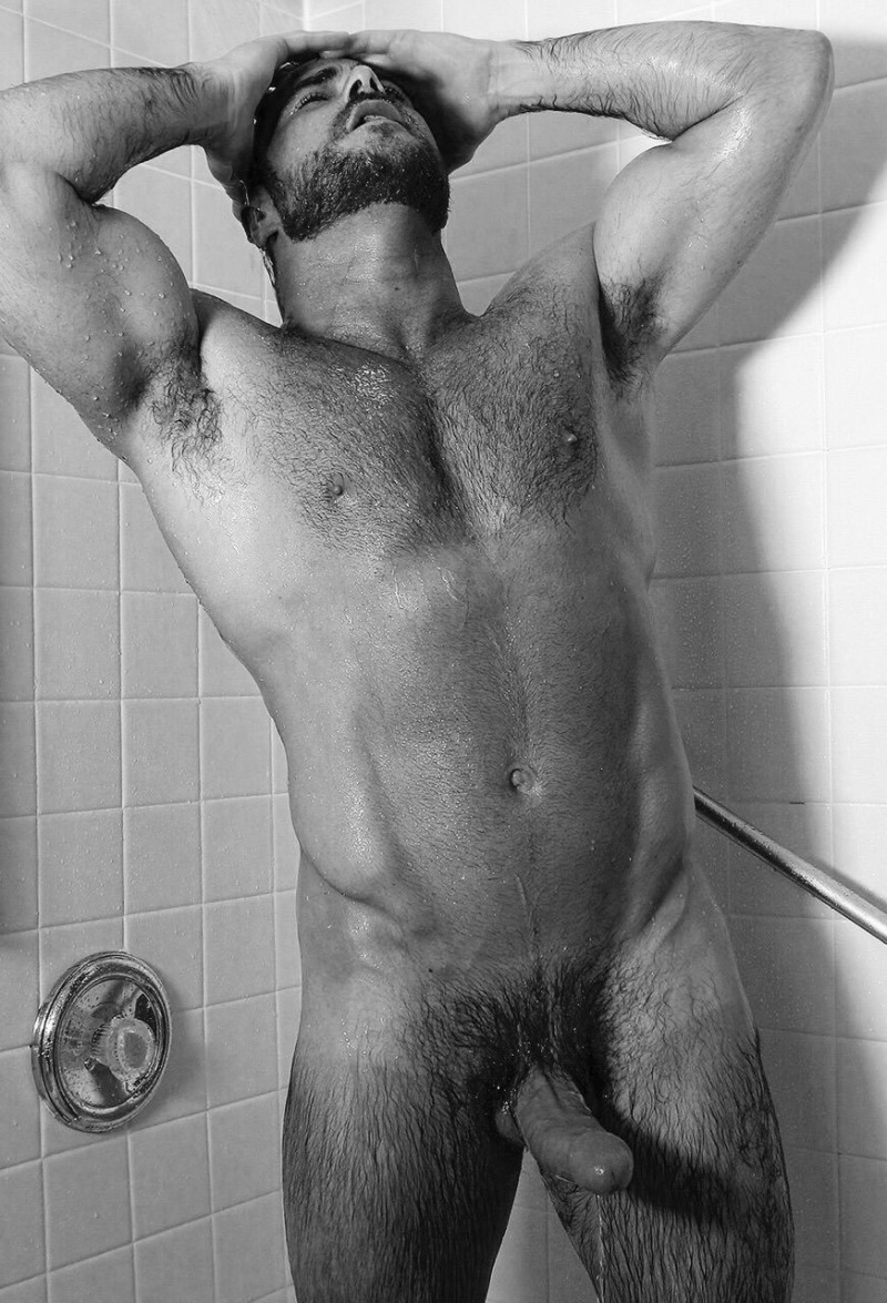 Naked young guys in the shower