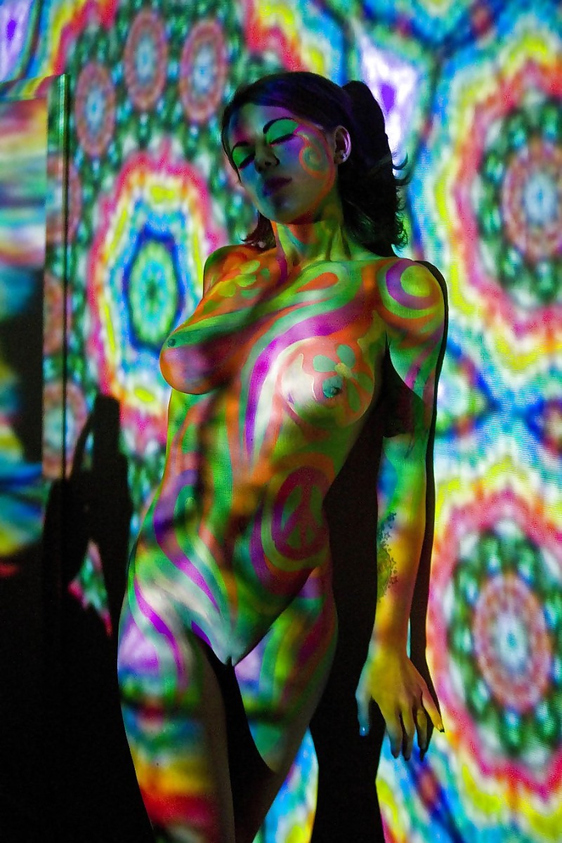 Painted naked women