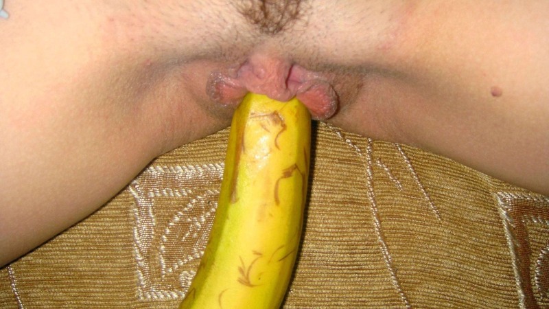 Banana in the vagina homemade