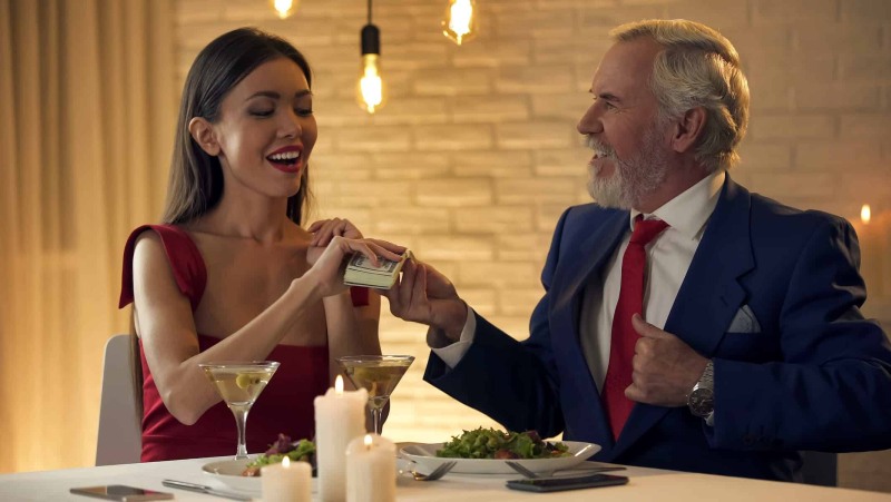 Passionate scenes of love