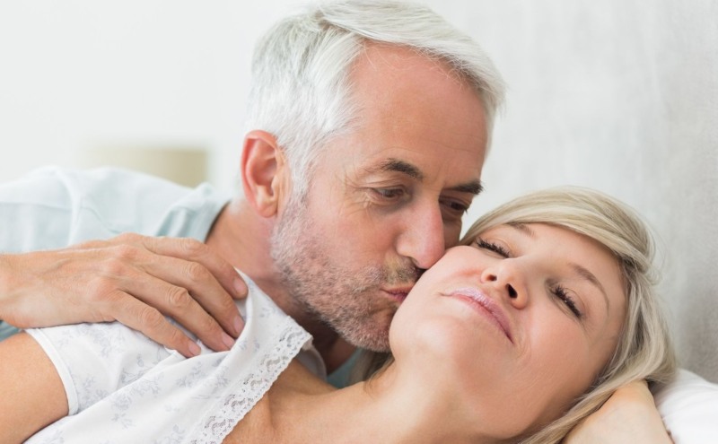 A man aged and a young girl