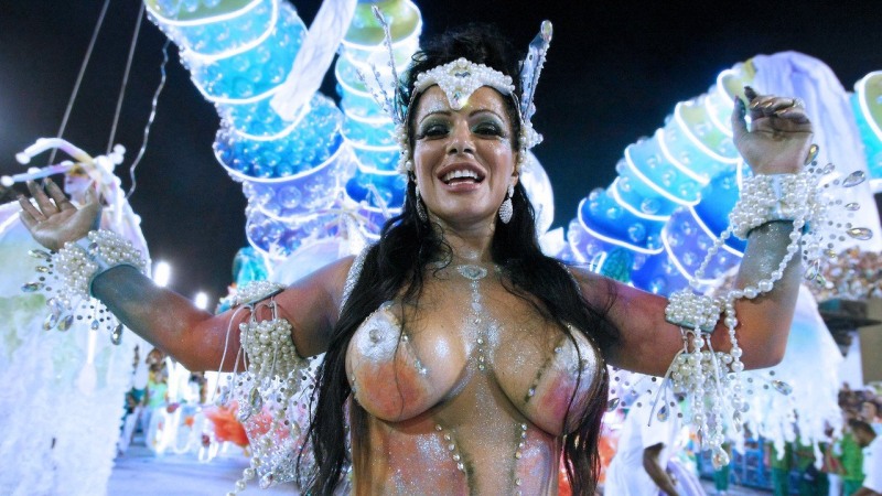 Carnival in rio de janeiro tits