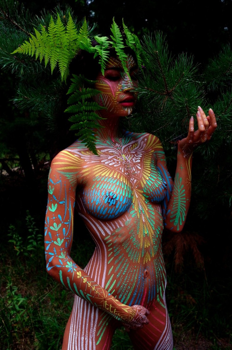 Body art festival naked