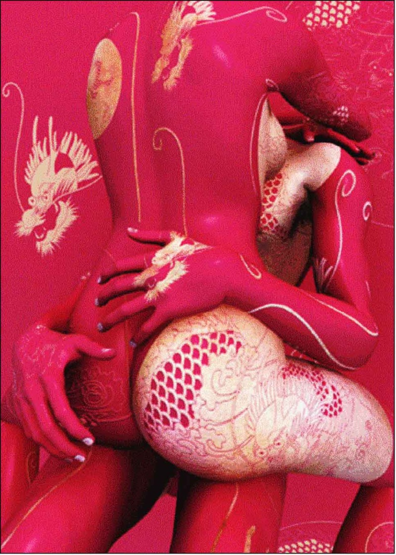 Painted female bodies