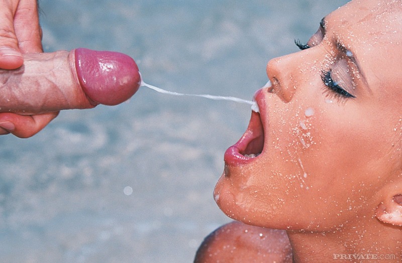 Homemade members cum in mouth