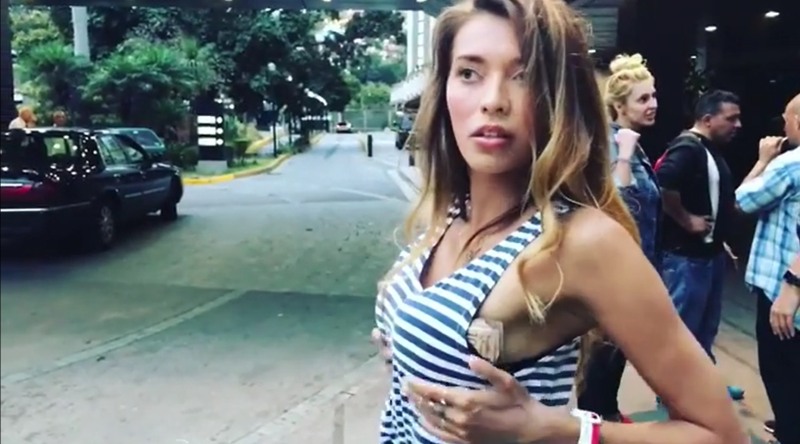 Regina Todorenko opened her mouth