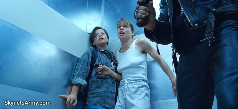 Linda Hamilton in the film Sunrise of the Black Moon Naked