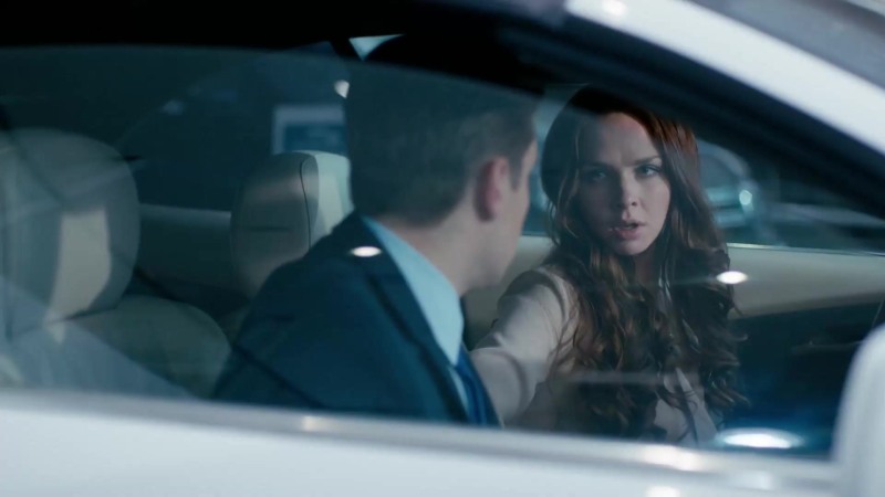 Intimate scenes from films in the car