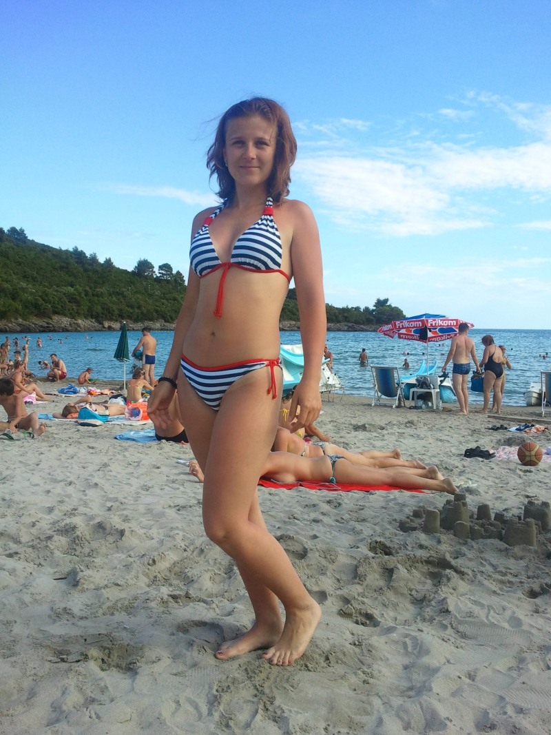 Irina Verbitskaya in a swimsuit