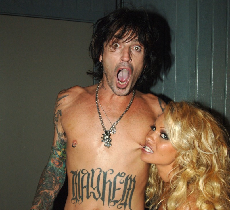 Pamella and Tommy Lee