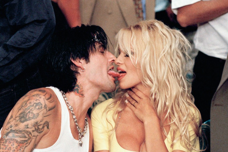Pamela and Tommy Lee