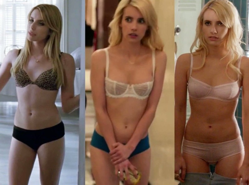 Emma Roberts in underwear