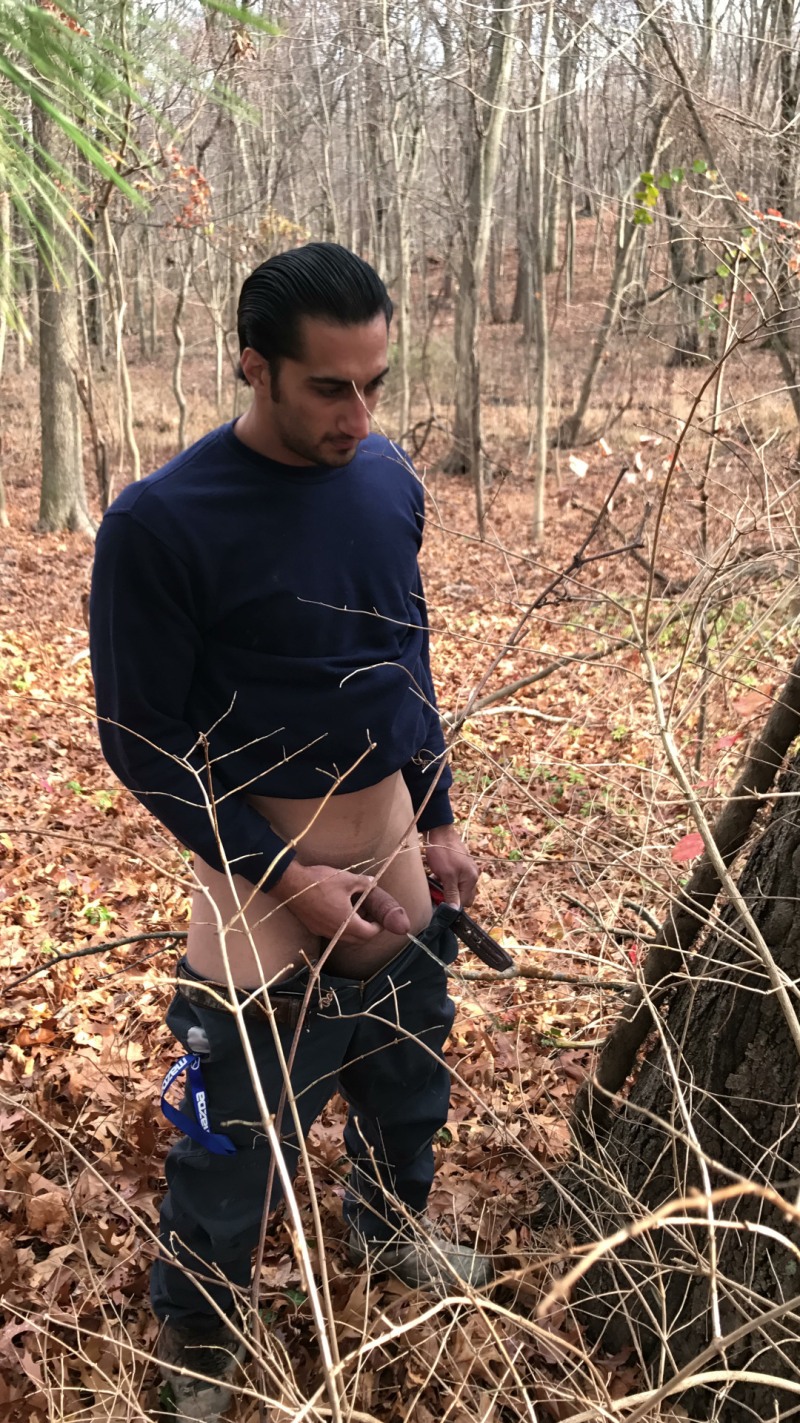 Group pissing in nature