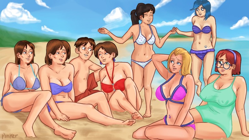 Mom leaned in the kitchen