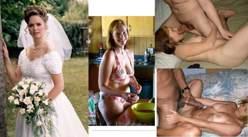 Naked wife after the wedding