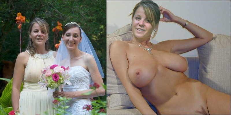 Brides Before after Sex with Two Cock