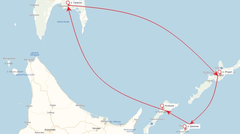 Sakhalin Iturup Kunashir