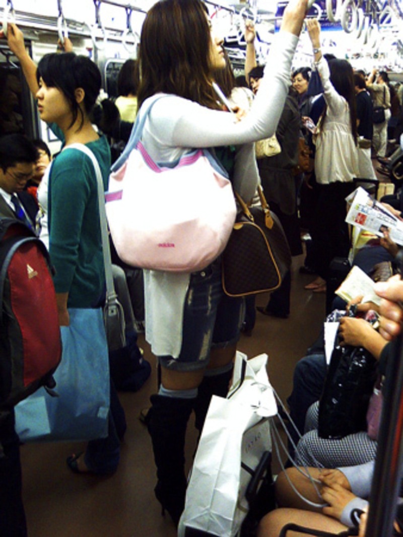Chican in the metro of Japan