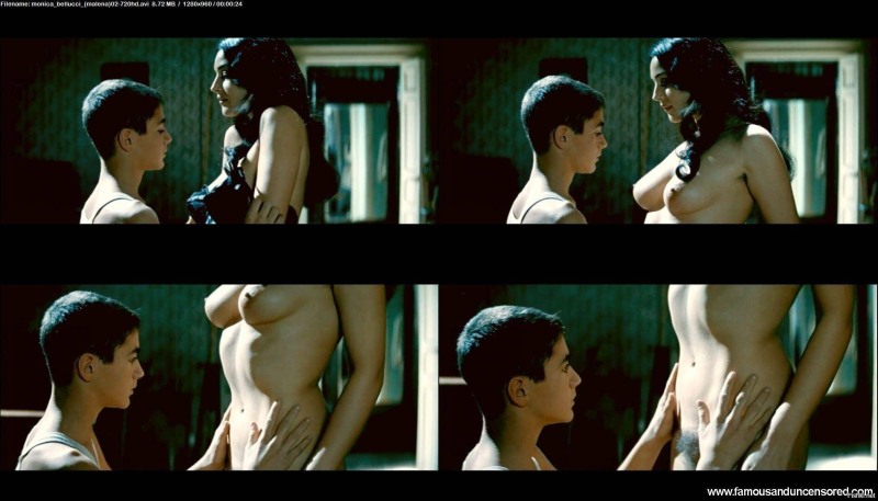 Monica Bellucci in the youth nude