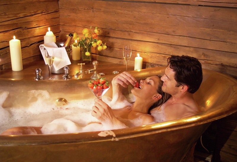 Naked Russian girls in the bath