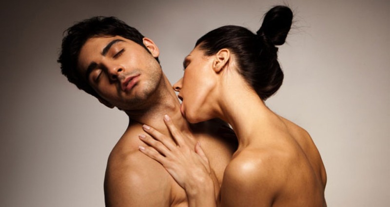 A guy with a girl without a face