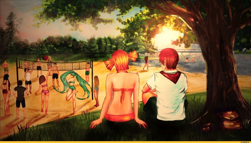 Infinite summer Alice and Miku