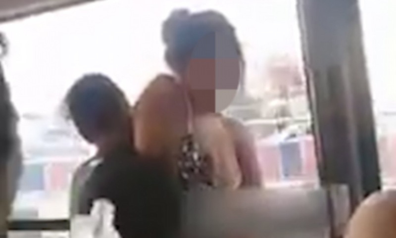 Fucking Russian busty in a taxi