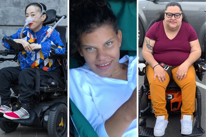 Naked paralyzed women