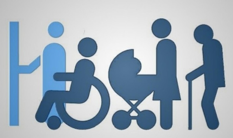 The woman is disabled