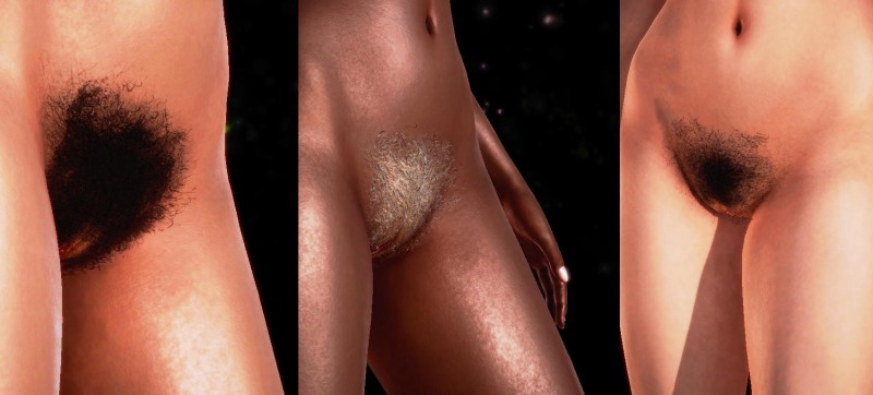 Little hair on the pubis