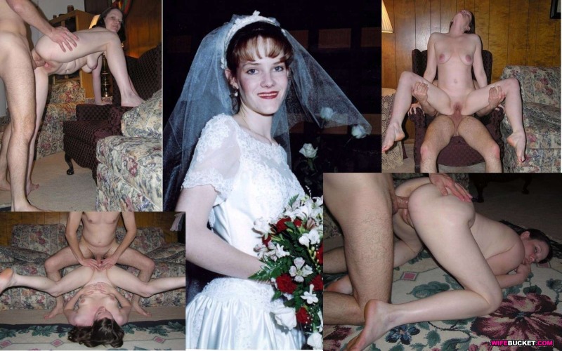 Naked brides without panties