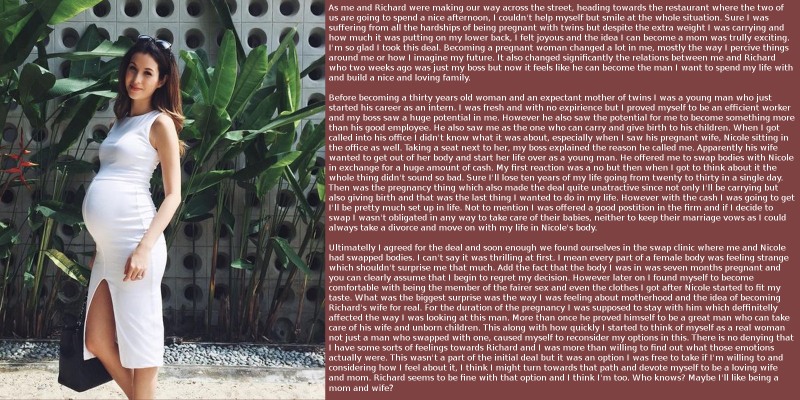 TG Pregnant Captions