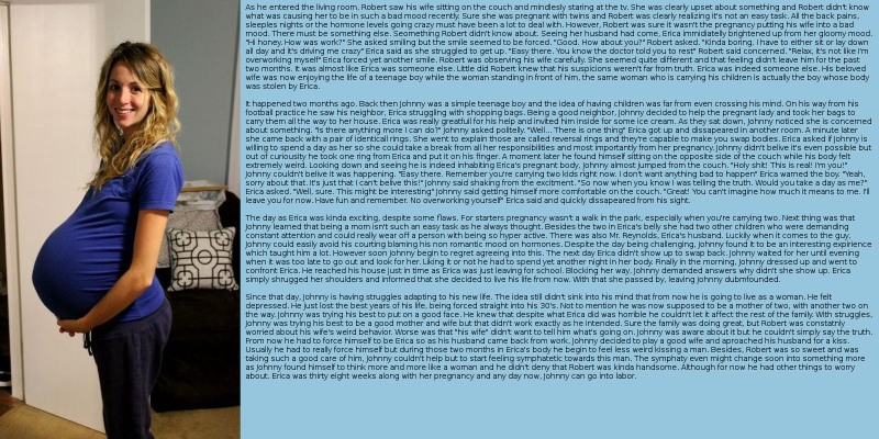 Transformation Pregnant TG Caption