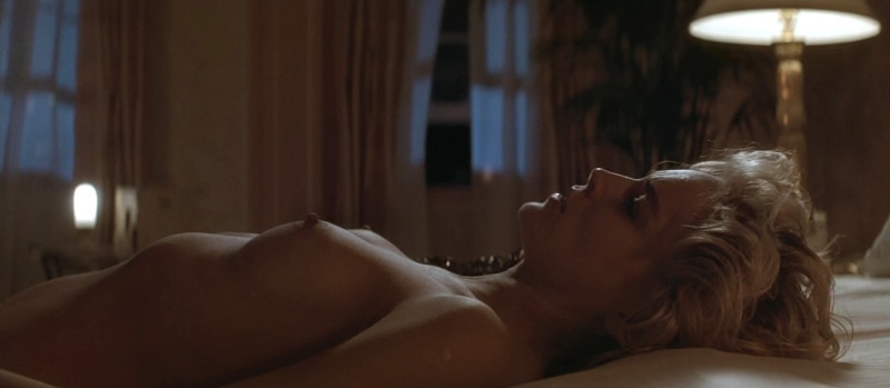 Naked Sharon Stone in the film Basic Instinct 1992