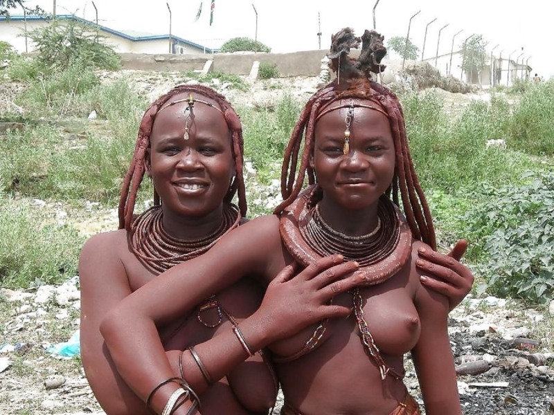 Naked African slaves