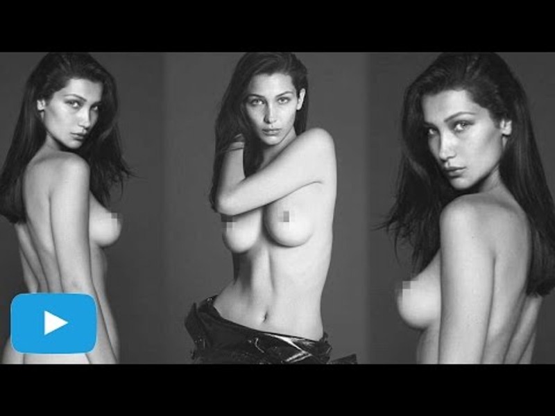 Bella Hadid naked breasts