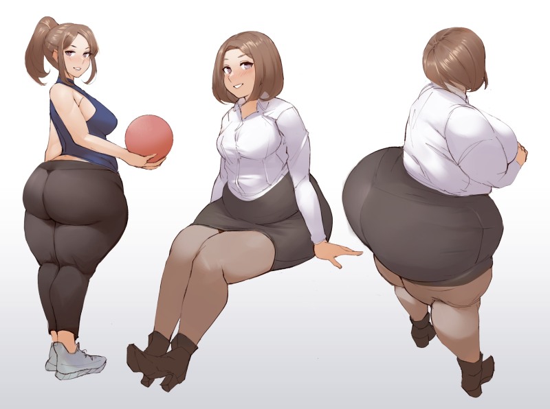 Comparison of the size of Futanari
