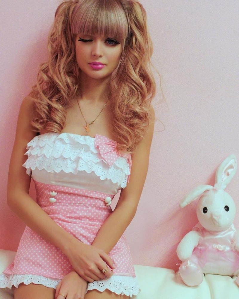 Angelica Kenova in the dress