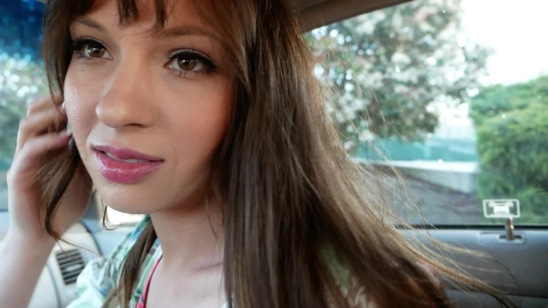 The girl sucked in the entrance