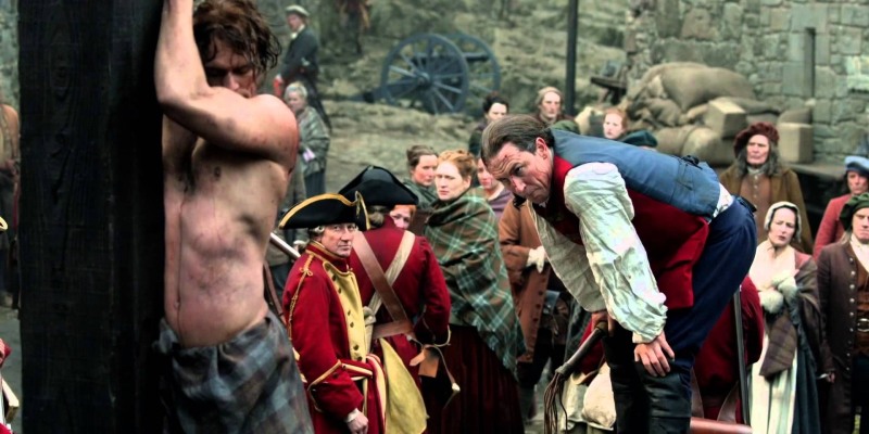 Lash on the back of a girl