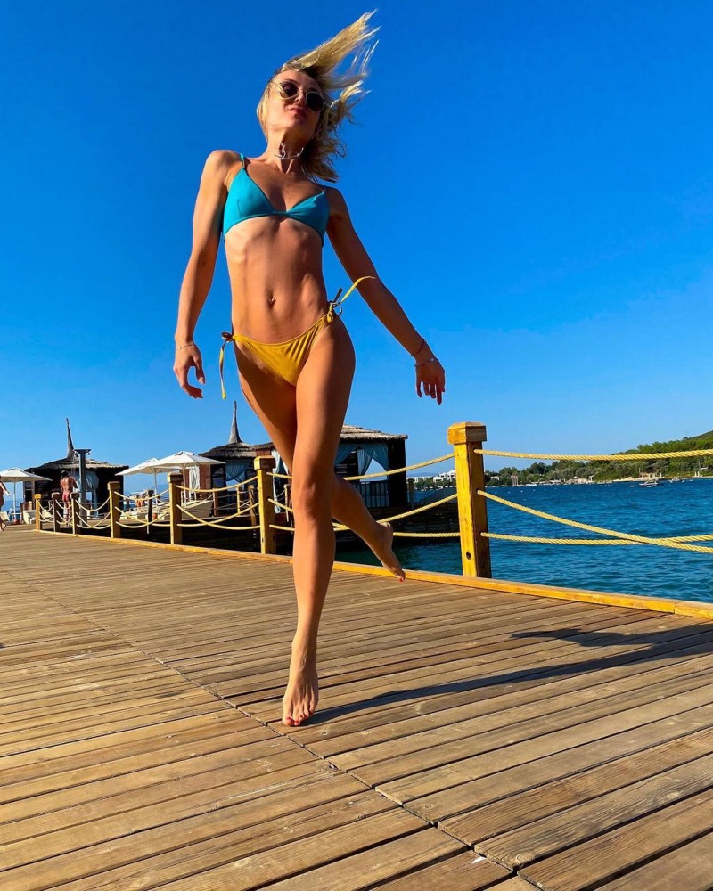 Polina Gagarina in a swimsuit