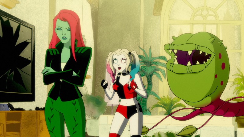 Ivy and Harley Quinn cartoon