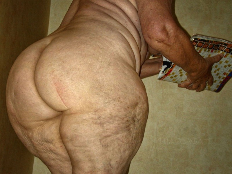 Naked asses with cellulite