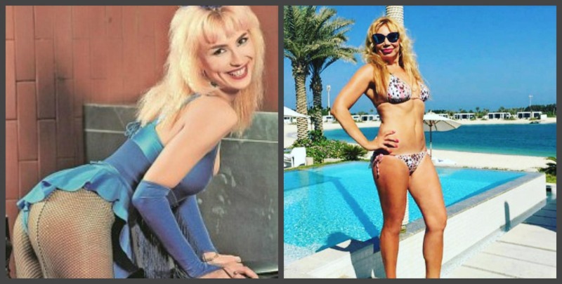 Alexandra Florinskaya in the swimsuit of Ivanov Ivanov