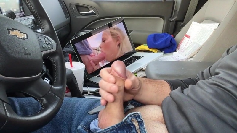 Teen Jerking Flashing Dick Stranger in Car