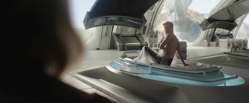 Tom Holland with a naked torso