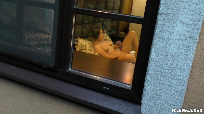 Peeping in the windows naked