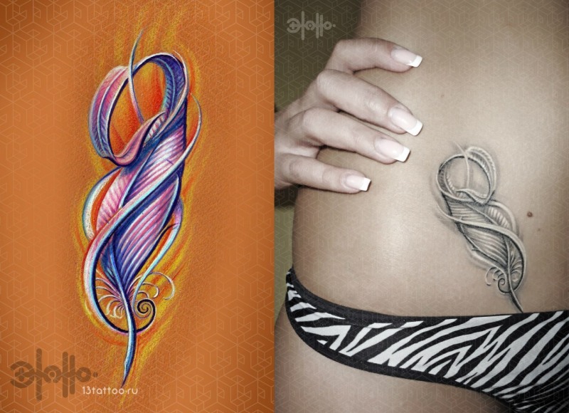 Sketches of female intimate tattoos