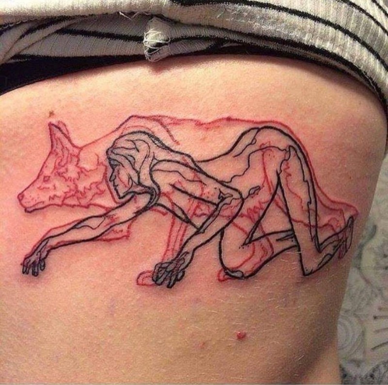 Tattoo man and woman