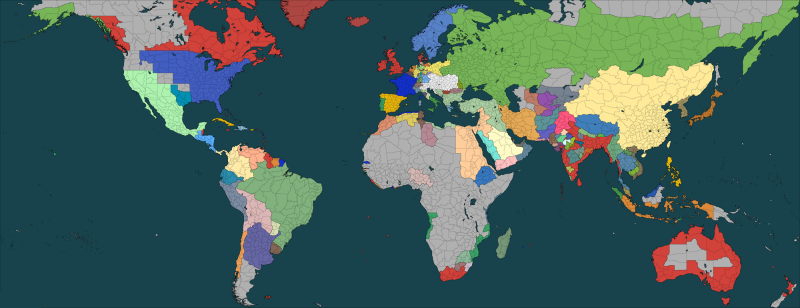 World map Victoria 2